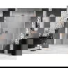 Mexen Lunar-B L rechte schwenkbare Duschkabinentür 115 cm, transparent, gebürstetes Kupfer - 832SL-115-050-65-00-P