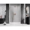 Mexen Lunar-B L porte de douche pivotante droite 115 cm, transparent, cuivre brossé - 832SL-115-050-65-00-P