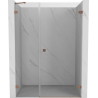 Mexen Lunar-B parema hinged dušiuks 110 cm, läbipaistev, harjatud vask - 832S-110-050-65-00-P