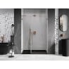 Mexen Lunar-B L right swing shower door 125 cm, transparent, brushed copper - 832SL-125-050-65-00-P