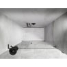 Mexen Lunar-B L shower door right hinged 130 cm, transparent, brushed gun gray - 832SL-130-050-66-00-P