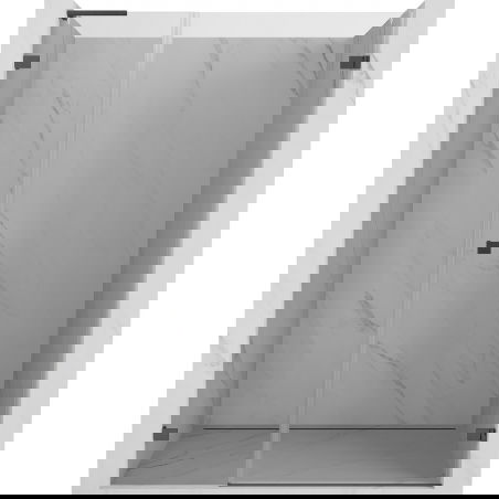 Mexen Lunar-B L douchedeur scharnierend rechts 140 cm, transparant, geborsteld geweergrijs - 832SL-140-050-66-00-P