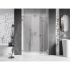 Mexen Lunar-F L folding shower doors right 110 cm, transparent, chrome - 836SL-110-050-01-00-P