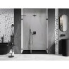 Mexen Lunar-B L dušiuksed, parempoolsed, 115 cm, läbipaistev, must - 832SL-115-050-70-00-P