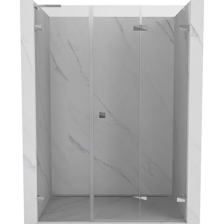 Mexen Lunar-F L vouwdeur voor douche rechts 130 cm, transparant, chroom - 836SL-130-050-01-00-P