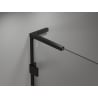 Mexen Lunar-B L porte de douche battante droite 120 cm, transparent, noir - 832SL-120-050-70-00-P