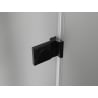 Mexen Lunar-B L porte de douche battante droite 120 cm, transparent, noir - 832SL-120-050-70-00-P
