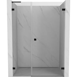 Mexen Lunar-B L drzwi prysznicowe uchylne prawe 120 cm, transparent, czarne - 832SL-120-050-70-00-P