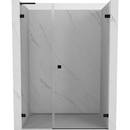 Mexen Lunar-B L porte de douche battante droite 120 cm, transparent, noir - 832SL-120-050-70-00-P