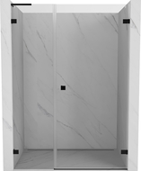 Mexen Lunar-B L Duschdrehtür rechts 120 cm, transparent, schwarz - 832SL-120-050-70-00-P