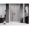 Mexen Lunar-B porte de douche pivotante droite 135 cm, transparent, cuivre brossé - 832S-135-050-65-00-P