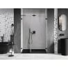 Mexen Lunar-B L porte de douche pivotante droite 125 cm, transparent, noir - 832SL-125-050-70-00-P