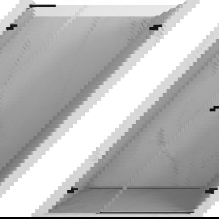 Mexen Lunar-B L höger svängbar duschdörr 145 cm, transparent, svart - 832SL-145-050-70-00-P