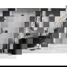 Mexen Lunar-B L Duschschwenktür rechts 150 cm, transparent, schwarz - 832SL-150-050-70-00-P