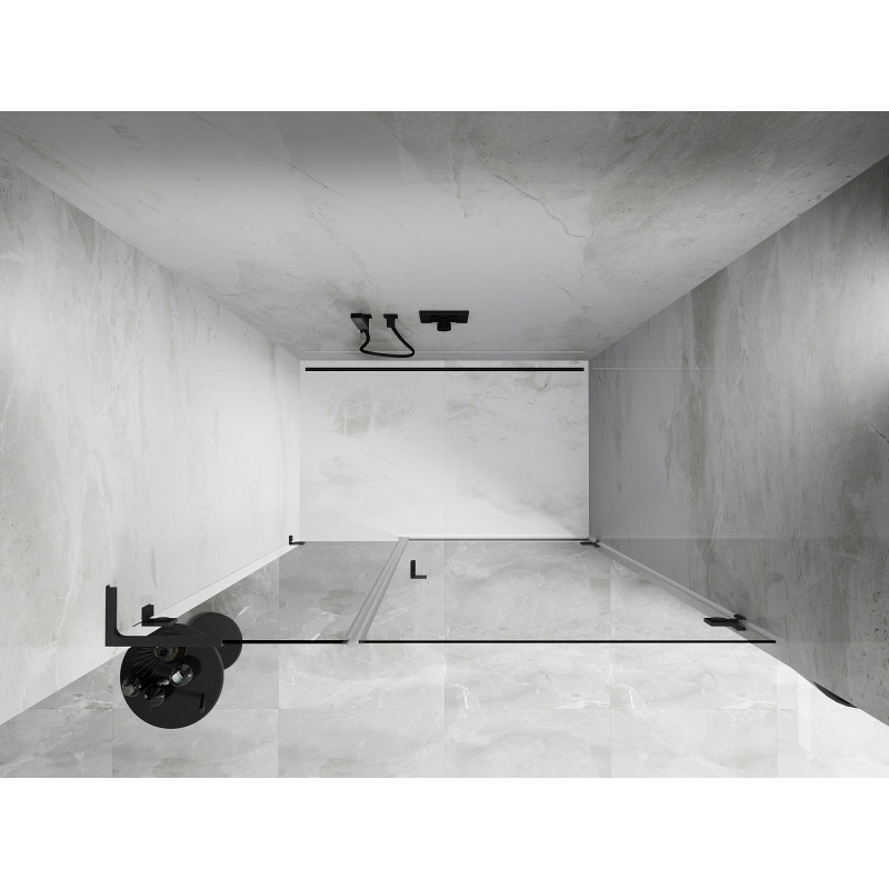 Mexen Lunar-B L drzwi prysznicowe uchylne prawe 110 cm, transparent, gun metal - 832SL-110-050-95-00-P