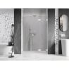 Mexen Lunar-F L folding shower door right 115 cm, transparent, white - 836SL-115-050-20-00-P