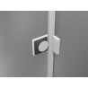 Mexen Lunar-F L drzwi prysznicowe składane prawe 145 cm, transparent, białe - 836SL-145-050-20-00-P