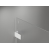 Mexen Lunar-F L drzwi prysznicowe składane prawe 145 cm, transparent, białe - 836SL-145-050-20-00-P