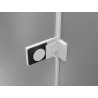 Mexen Lunar-F L drzwi prysznicowe składane prawe 145 cm, transparent, białe - 836SL-145-050-20-00-P