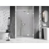Mexen Lunar-F L drzwi prysznicowe składane prawe 145 cm, transparent, białe - 836SL-145-050-20-00-P