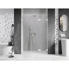 Mexen Lunar-F L drzwi prysznicowe składane prawe 145 cm, transparent, białe - 836SL-145-050-20-00-P