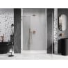 Mexen Lunar-B porte de douche pivotante droite 150 cm, transparent, cuivre brossé - 832S-150-050-65-00-P
