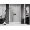 Mexen Lunar-B L right swing shower door 125 cm, transparent, gun metal - 832SL-125-050-95-00-P