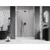 Mexen Lunar-B L porte de douche pivotante droite 150 cm, transparent, gun metal - 832SL-150-050-95-00-P