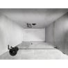 Mexen Lunar-B L porte de douche pivotante droite 150 cm, transparent, gun metal - 832SL-150-050-95-00-P