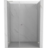 Mexen Lunar-B L duššiuks pööratav paremale 115 cm, läbipaistev, harjatud nikkel - 832SL-115-050-97-00-P