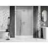 Mexen Lunar-B L 120 cm Right-Handed Pivot Shower Door, Transparent, Brushed Nickel - 832SL-120-050-97-00-P