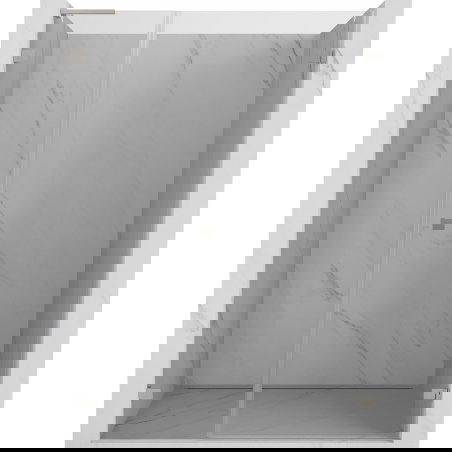 Mexen Lunar-B L nagibna desna pršna vrata 130 cm, prozorna, brušeni nikelj - 832SL-130-050-97-00-P