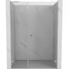 Mexen Lunar-B L drzwi prysznicowe uchylne prawe 140 cm, transparent, nikiel szczotkowany - 832SL-140-050-97-00-P