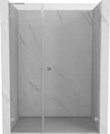 Mexen Lunar-B L drzwi prysznicowe uchylne prawe 150 cm, transparent, nikiel szczotkowany - 832SL-150-050-97-00-P