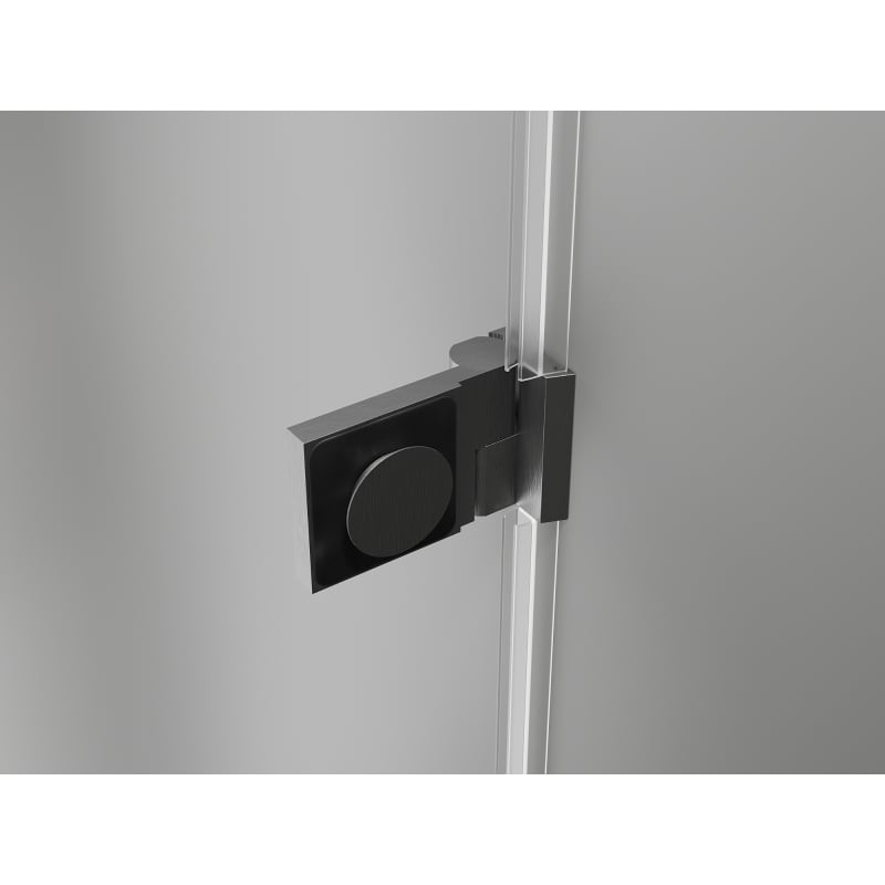 Mexen Lunar-B drzwi prysznicowe uchylne prawe 125 cm, transparent, gun gray szczotkowany - 832S-125-050-66-00-P