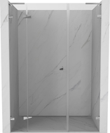 Mexen Lunar L lijeva zakrilna vrata tuš kabine 120 cm, prozirna, krom - 834SL-120-050-01-00-L