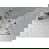 Mexen Rio douchecabine halfrond 80 x 80 cm, ijs, zwart + Flat douchebak, wit - 863-080-080-70-30-4110B