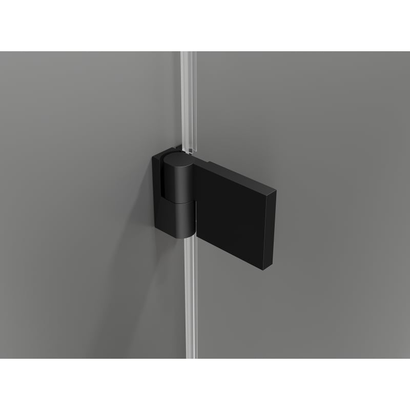 Mexen Lunar-B porte de douche battante droite 120 cm, transparent, noir - 832S-120-050-70-00-P