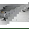 Mexen Rio halfronde douchecabine 90 x 90 cm, grafiet, zwart + platte douchebak, wit - 863-090-090-70-40-4110B