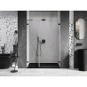 Mexeni Lunar-B dušinurga uksed avanemiseks paremal 130 cm, läbipaistev, must - 832S-130-050-70-00-P