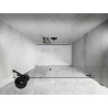 Mexeni Lunar-B dušinurga uksed avanemiseks paremal 130 cm, läbipaistev, must - 832S-130-050-70-00-P