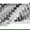Mexen Lunar Duschdrehtür links 125 cm, transparent, weiß - 834S-125-050-20-00-L