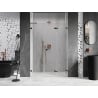 Mexen Lunar-F L portes de douche pliantes droites 135 cm, transparent, or rose - 836SL-135-050-60-00-P