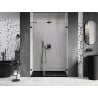 Mexen Lunar-B Dusche Drehbare Tür rechts 150 cm, transparent, schwarz - 832S-150-050-70-00-P