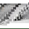 Mexen Lunar Duschschwingtür links 155 cm, transparent, weiß - 834S-155-050-20-00-L