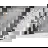 Mexen Lunar Duschschwingtür links 155 cm, transparent, weiß - 834S-155-050-20-00-L
