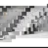 Mexen Lunar Duschschwingtür links 155 cm, transparent, weiß - 834S-155-050-20-00-L