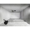 Mexen Lunar-B duššiuksed hingedega paremale 110 cm, läbipaistev, gun metal - 832S-110-050-95-00-P