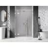 Mexen Lunar drzwi prysznicowe uchylne lewe 160 cm, transparent, białe - 834S-160-050-20-00-L