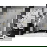 Mexen Lunar draaiende douchedeur links 120 cm, transparant, goud - 834S-120-050-50-00-L